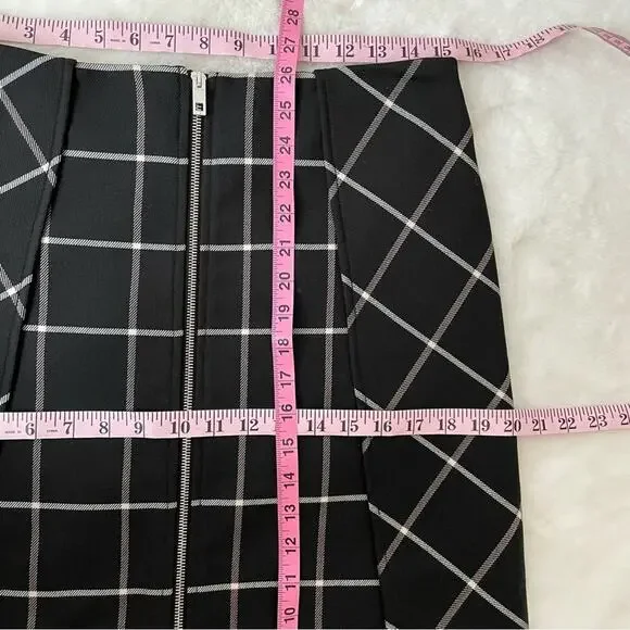 Rag & Bone Windowpane Print Skirt Size 6 - Picture 6 of 8